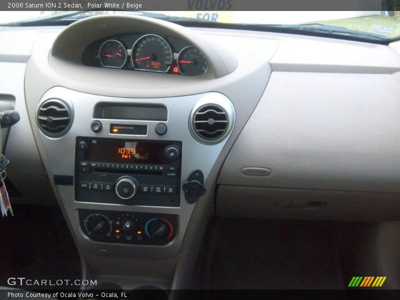 Polar White / Beige 2006 Saturn ION 2 Sedan