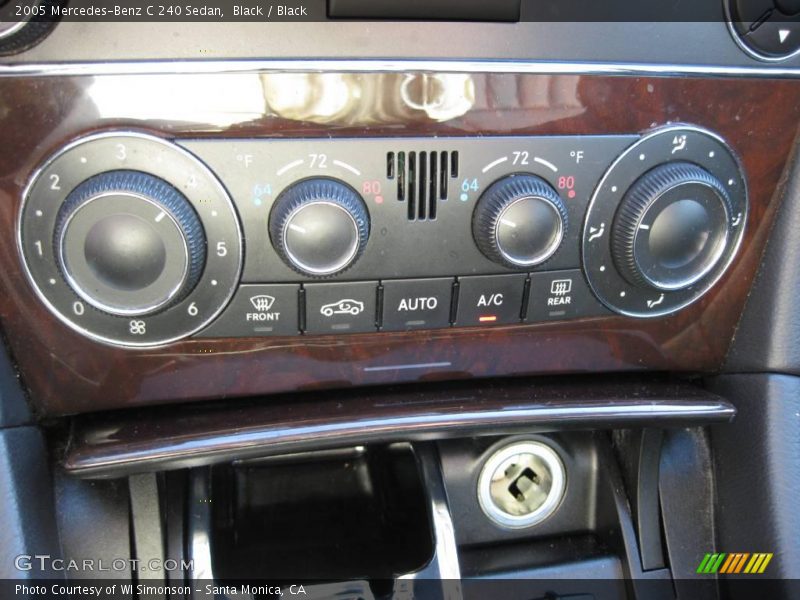 Black / Black 2005 Mercedes-Benz C 240 Sedan