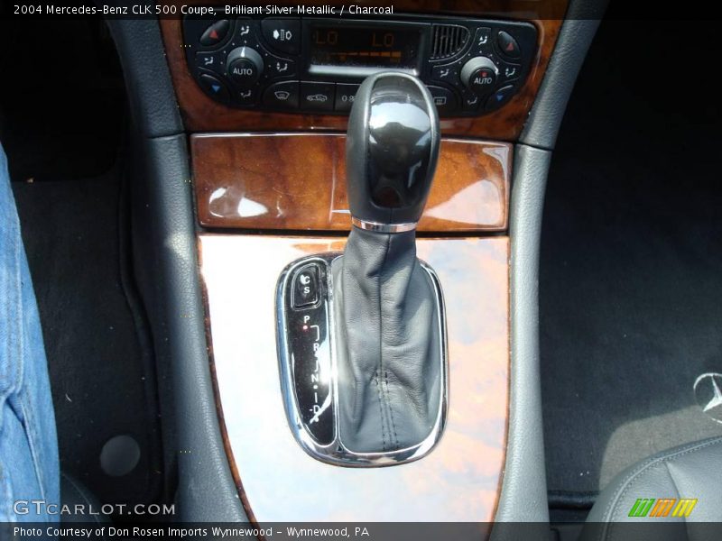 Brilliant Silver Metallic / Charcoal 2004 Mercedes-Benz CLK 500 Coupe
