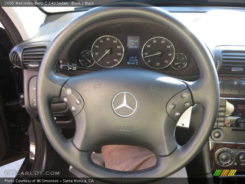 Black / Black 2005 Mercedes-Benz C 240 Sedan