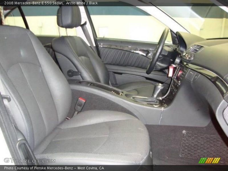 Arctic White / Black 2008 Mercedes-Benz E 550 Sedan