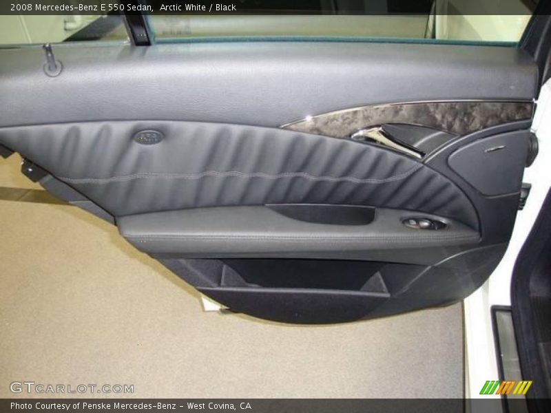Arctic White / Black 2008 Mercedes-Benz E 550 Sedan