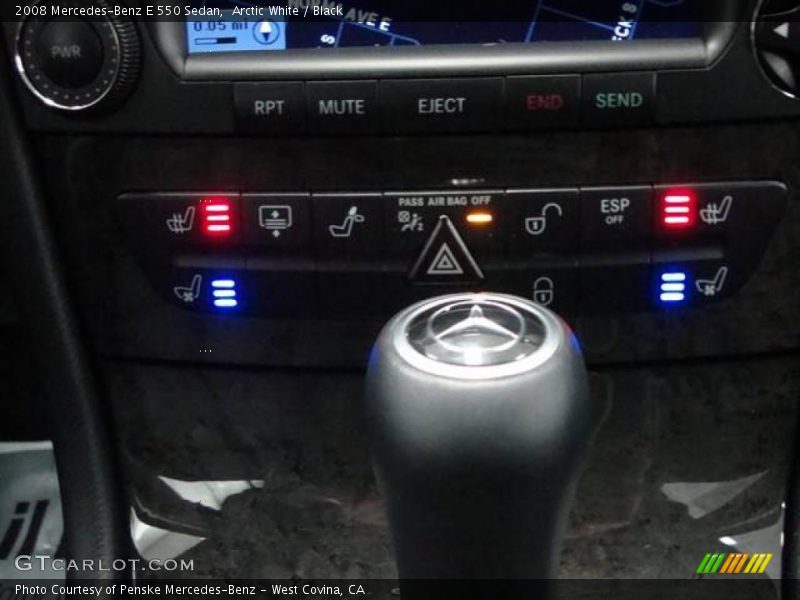 Arctic White / Black 2008 Mercedes-Benz E 550 Sedan