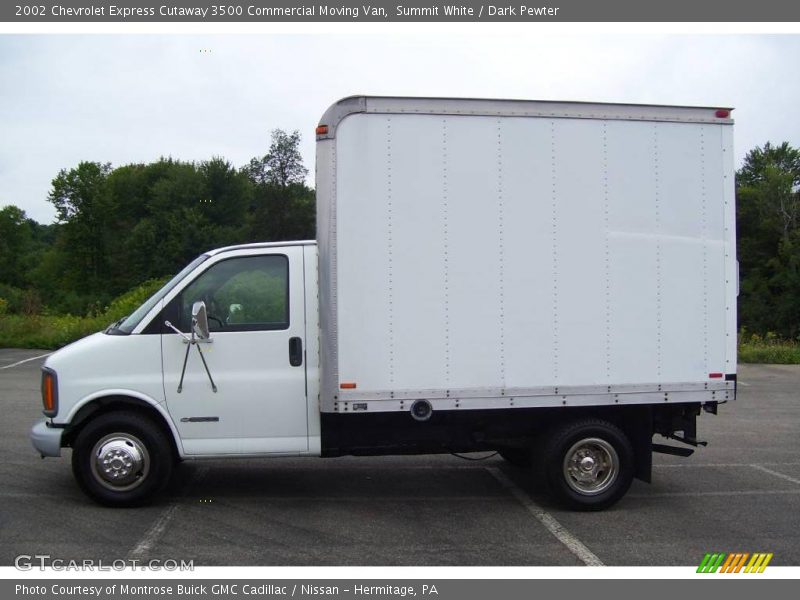 Summit White / Dark Pewter 2002 Chevrolet Express Cutaway 3500 Commercial Moving Van