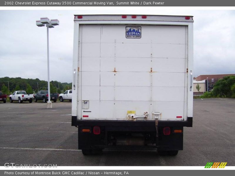 Summit White / Dark Pewter 2002 Chevrolet Express Cutaway 3500 Commercial Moving Van