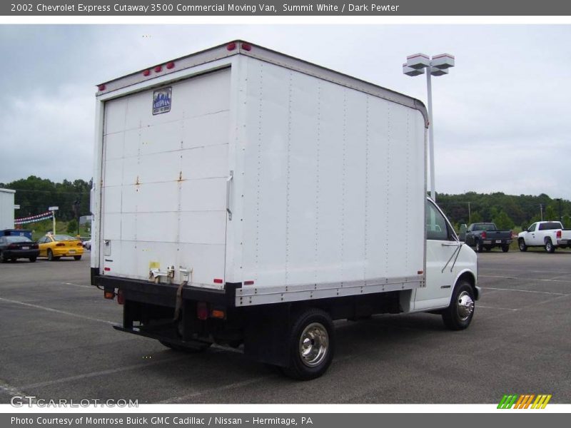 Summit White / Dark Pewter 2002 Chevrolet Express Cutaway 3500 Commercial Moving Van
