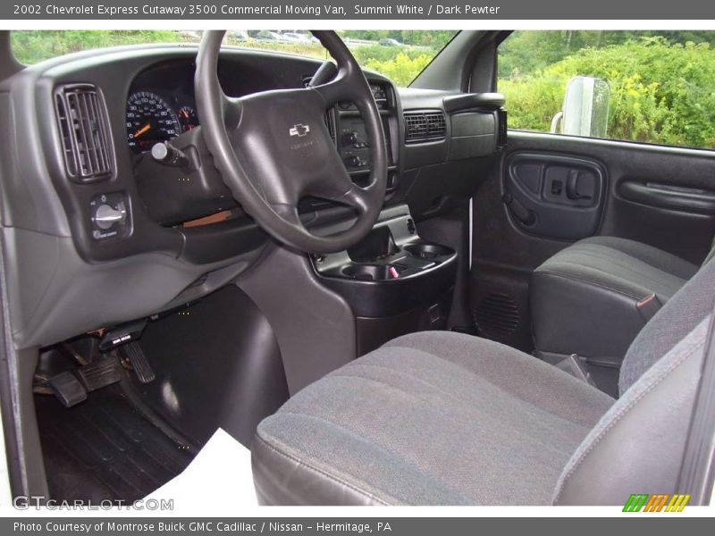 Summit White / Dark Pewter 2002 Chevrolet Express Cutaway 3500 Commercial Moving Van