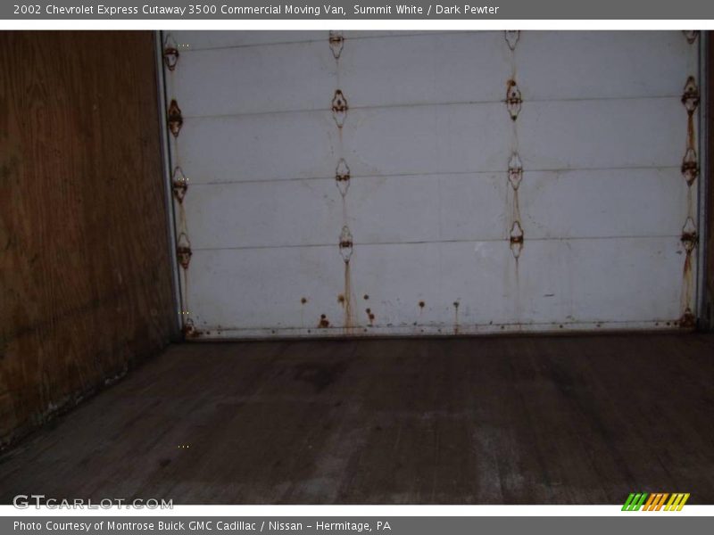 Summit White / Dark Pewter 2002 Chevrolet Express Cutaway 3500 Commercial Moving Van