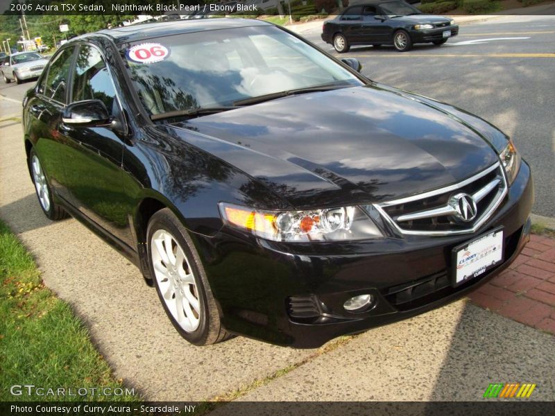 Nighthawk Black Pearl / Ebony Black 2006 Acura TSX Sedan