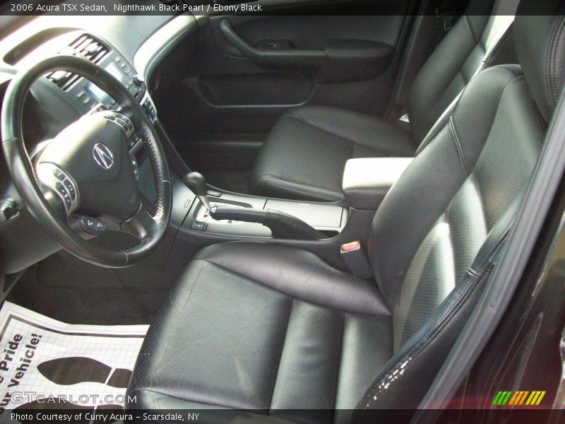 Nighthawk Black Pearl / Ebony Black 2006 Acura TSX Sedan