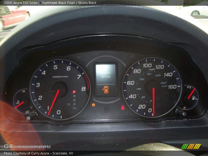 Nighthawk Black Pearl / Ebony Black 2006 Acura TSX Sedan