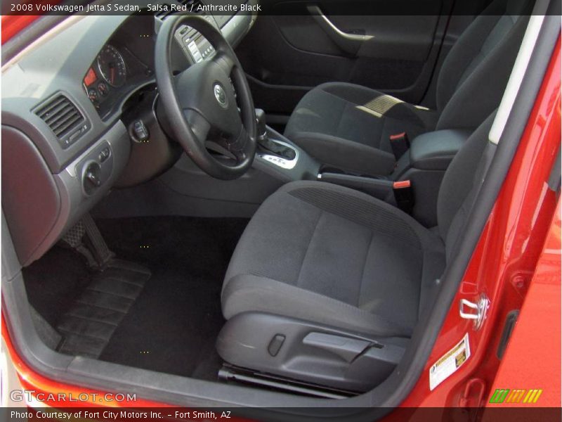 Salsa Red / Anthracite Black 2008 Volkswagen Jetta S Sedan