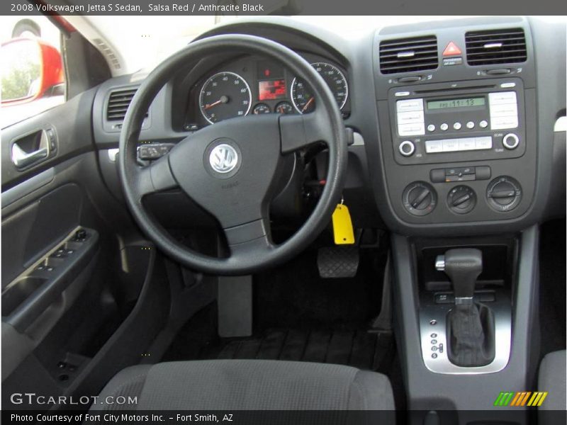 Salsa Red / Anthracite Black 2008 Volkswagen Jetta S Sedan