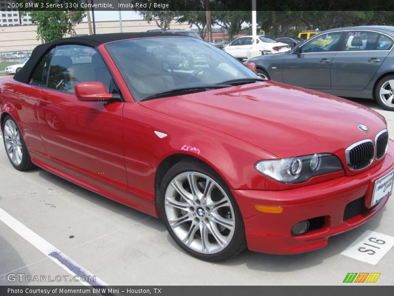 Imola Red / Beige 2006 BMW 3 Series 330i Convertible