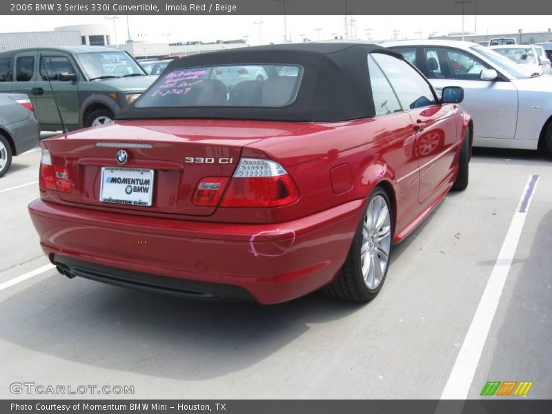 Imola Red / Beige 2006 BMW 3 Series 330i Convertible