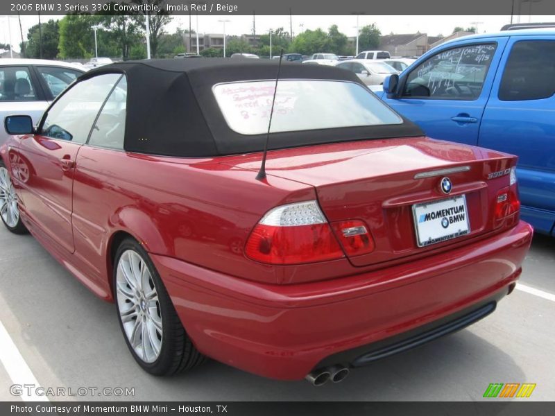 Imola Red / Beige 2006 BMW 3 Series 330i Convertible