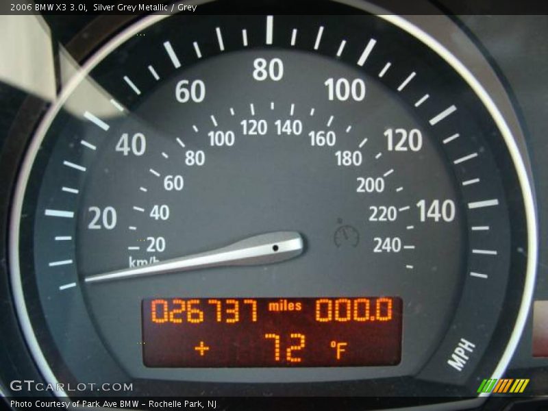 Silver Grey Metallic / Grey 2006 BMW X3 3.0i