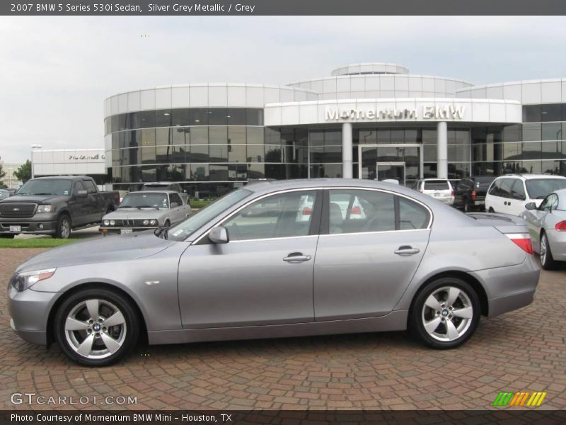 Silver Grey Metallic / Grey 2007 BMW 5 Series 530i Sedan