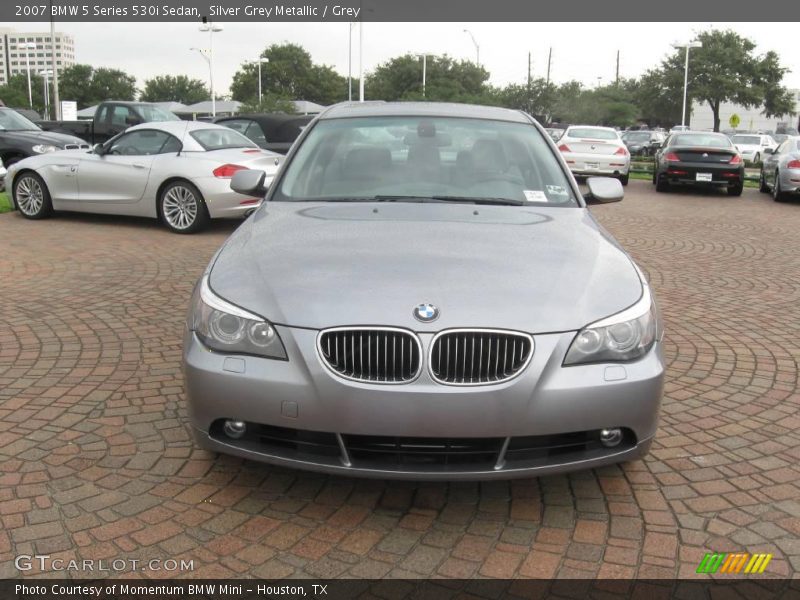 Silver Grey Metallic / Grey 2007 BMW 5 Series 530i Sedan
