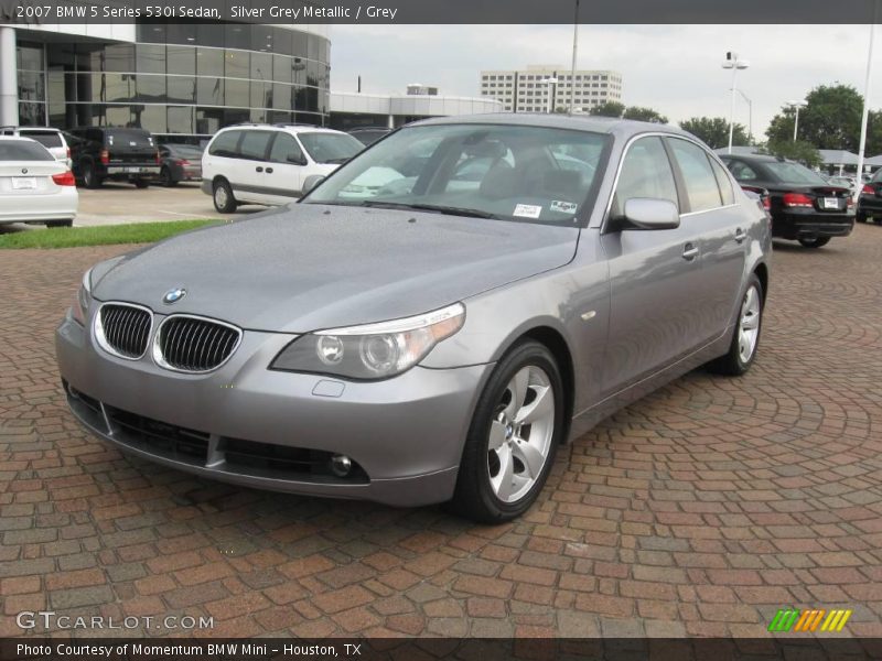 Silver Grey Metallic / Grey 2007 BMW 5 Series 530i Sedan