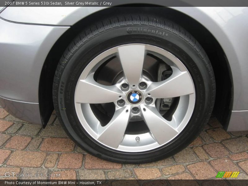 Silver Grey Metallic / Grey 2007 BMW 5 Series 530i Sedan