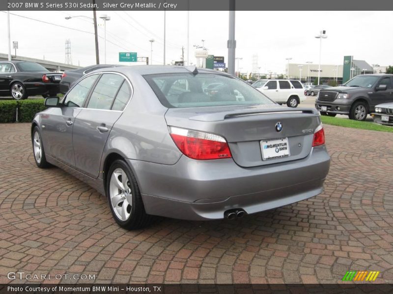 Silver Grey Metallic / Grey 2007 BMW 5 Series 530i Sedan