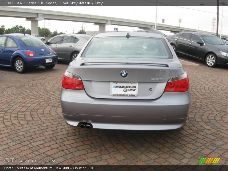 Silver Grey Metallic / Grey 2007 BMW 5 Series 530i Sedan