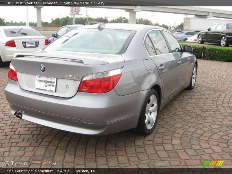 Silver Grey Metallic / Grey 2007 BMW 5 Series 530i Sedan