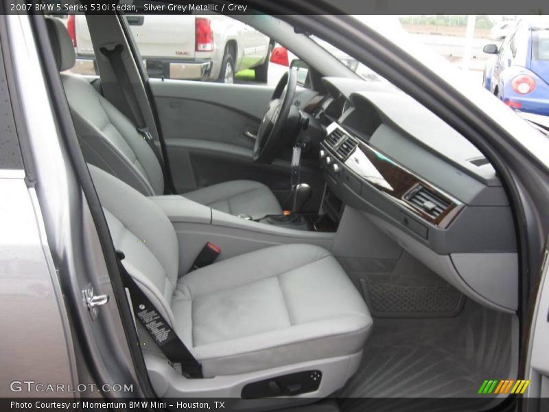 Silver Grey Metallic / Grey 2007 BMW 5 Series 530i Sedan
