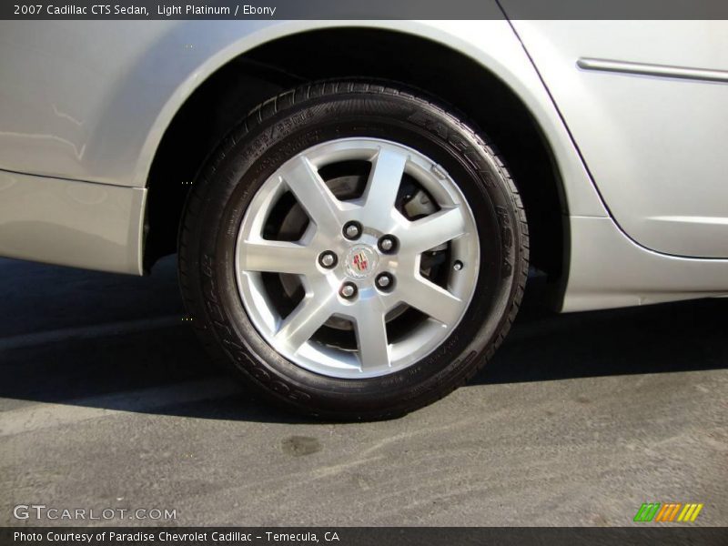 Light Platinum / Ebony 2007 Cadillac CTS Sedan