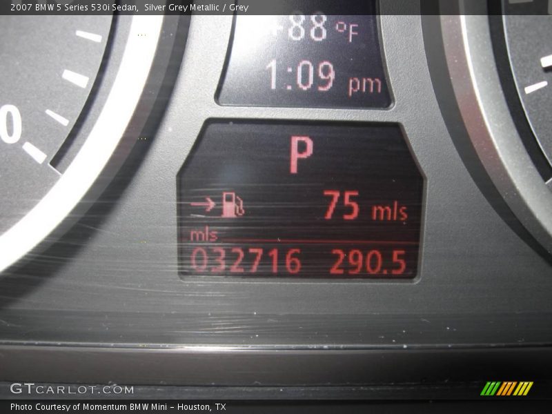 Silver Grey Metallic / Grey 2007 BMW 5 Series 530i Sedan