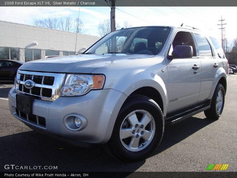 Silver Metallic / Charcoal 2008 Ford Escape XLT V6