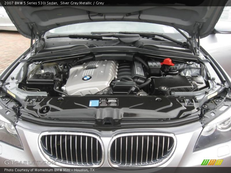 Silver Grey Metallic / Grey 2007 BMW 5 Series 530i Sedan