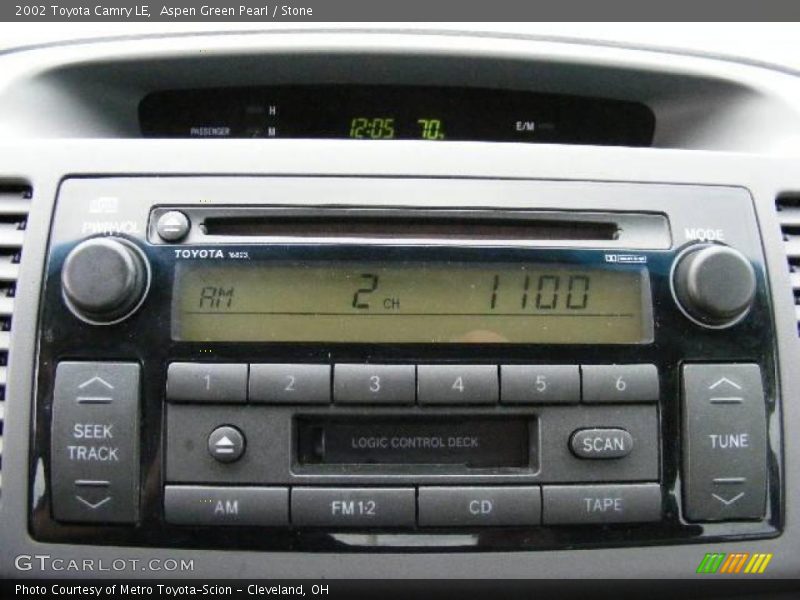 Aspen Green Pearl / Stone 2002 Toyota Camry LE