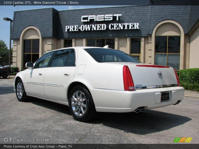 White Diamond Tricoat / Ebony 2009 Cadillac DTS