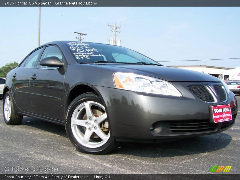 Granite Metallic / Ebony 2006 Pontiac G6 V6 Sedan