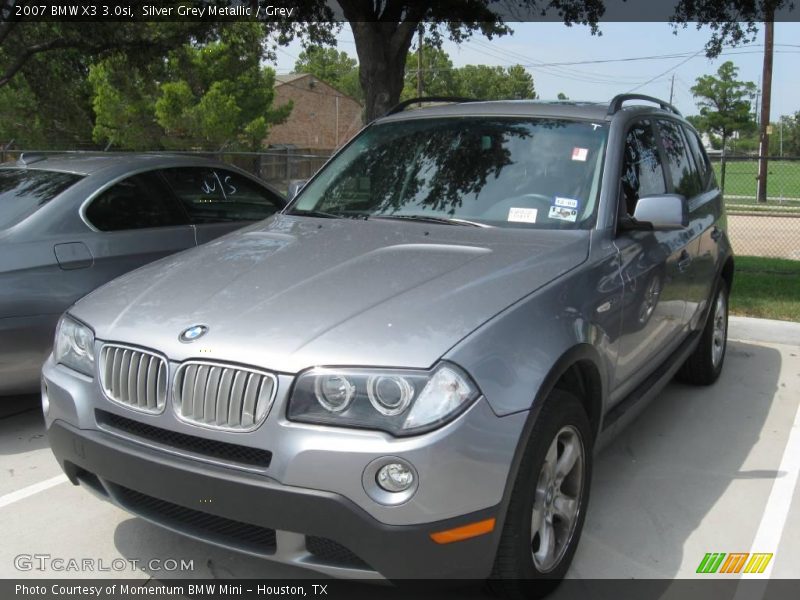 Silver Grey Metallic / Grey 2007 BMW X3 3.0si