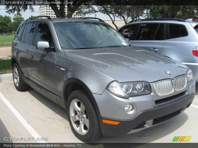 Silver Grey Metallic / Grey 2007 BMW X3 3.0si