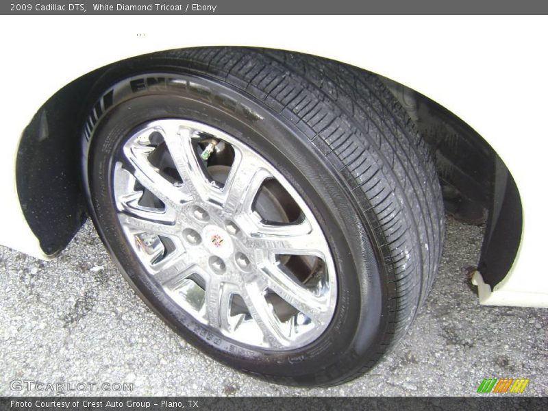 White Diamond Tricoat / Ebony 2009 Cadillac DTS