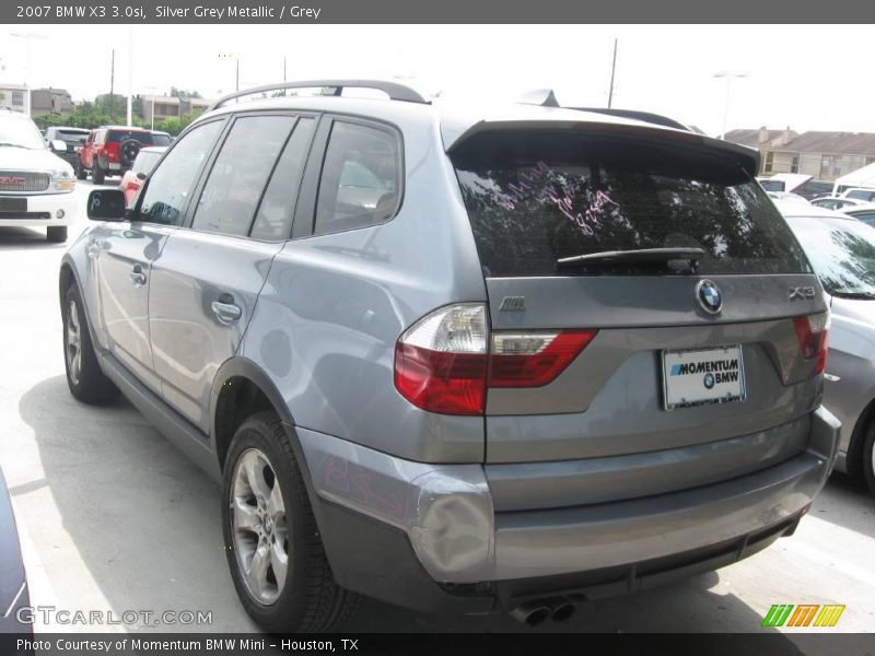 Silver Grey Metallic / Grey 2007 BMW X3 3.0si