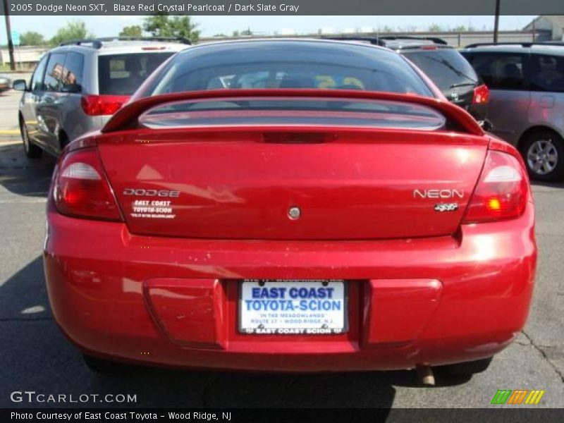 Blaze Red Crystal Pearlcoat / Dark Slate Gray 2005 Dodge Neon SXT
