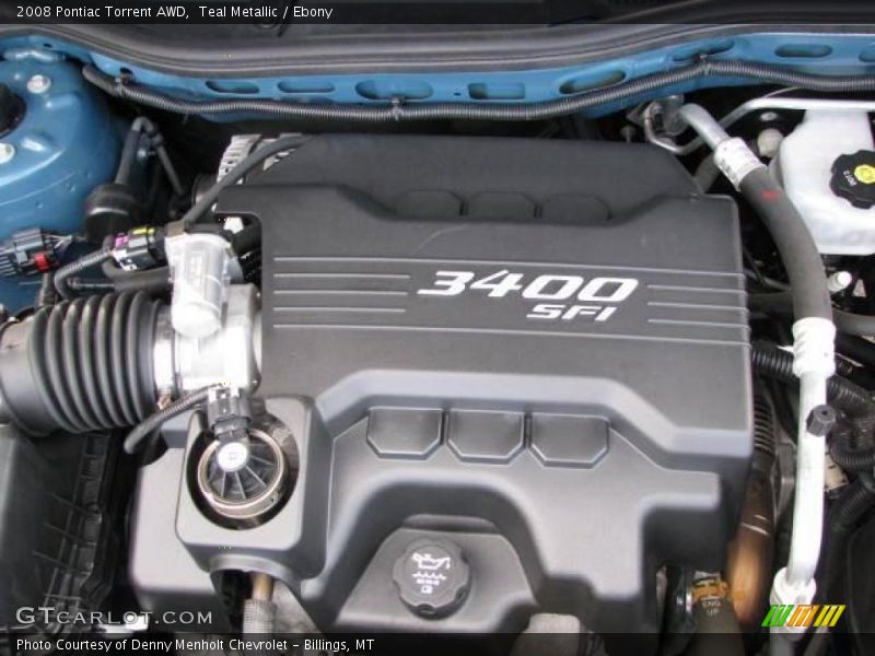 Teal Metallic / Ebony 2008 Pontiac Torrent AWD