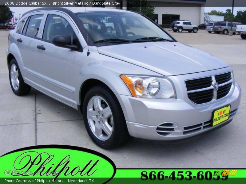 Bright Silver Metallic / Dark Slate Gray 2008 Dodge Caliber SXT