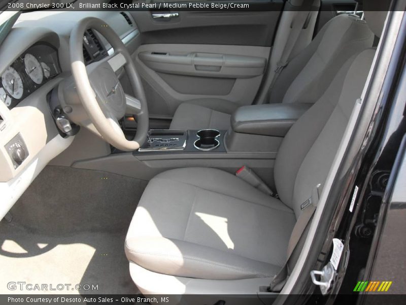 Brilliant Black Crystal Pearl / Medium Pebble Beige/Cream 2008 Chrysler 300 LX