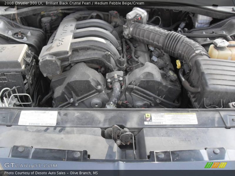 Brilliant Black Crystal Pearl / Medium Pebble Beige/Cream 2008 Chrysler 300 LX