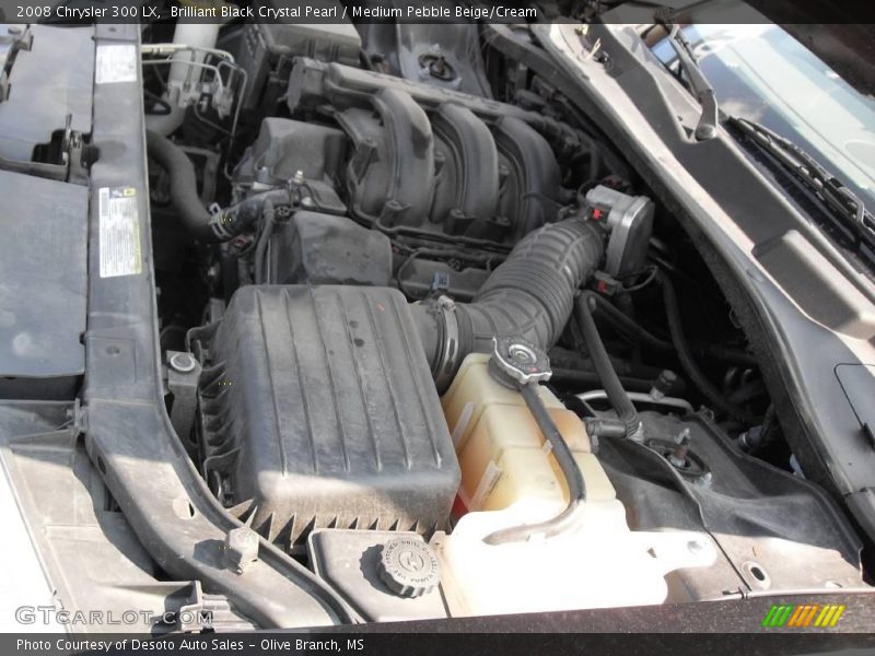 Brilliant Black Crystal Pearl / Medium Pebble Beige/Cream 2008 Chrysler 300 LX