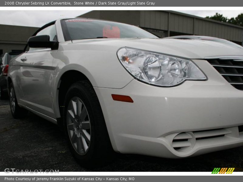 Stone White / Dark Slate Gray/Light Slate Gray 2008 Chrysler Sebring LX Convertible