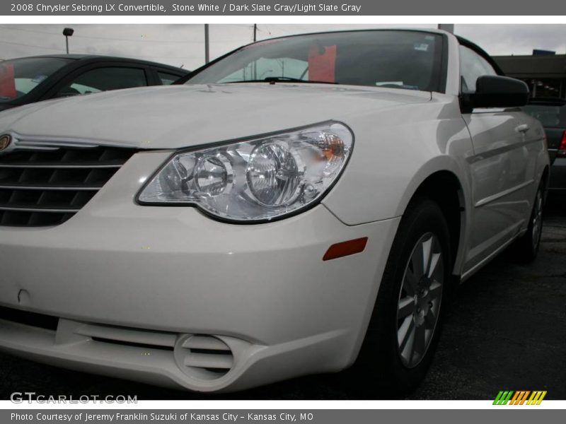 Stone White / Dark Slate Gray/Light Slate Gray 2008 Chrysler Sebring LX Convertible