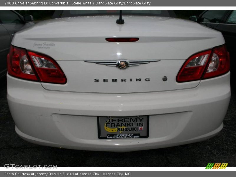 Stone White / Dark Slate Gray/Light Slate Gray 2008 Chrysler Sebring LX Convertible