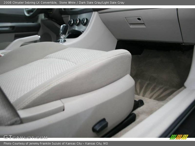 Stone White / Dark Slate Gray/Light Slate Gray 2008 Chrysler Sebring LX Convertible